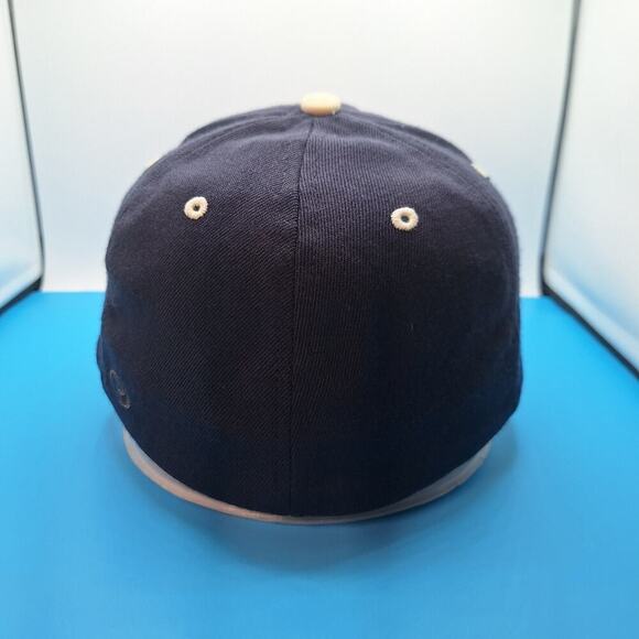 Vintage Duke Blue Devils Fitted Baseball Cap Size S/M Flexfit Navy Wool - Picture 4 of 7